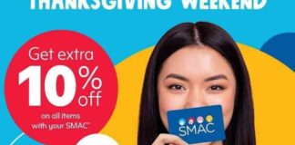SMAC Thanksgiving Weekend Promo
